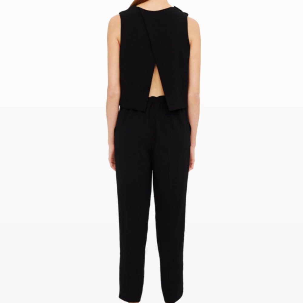 Club Monaco black open back jumpsuit